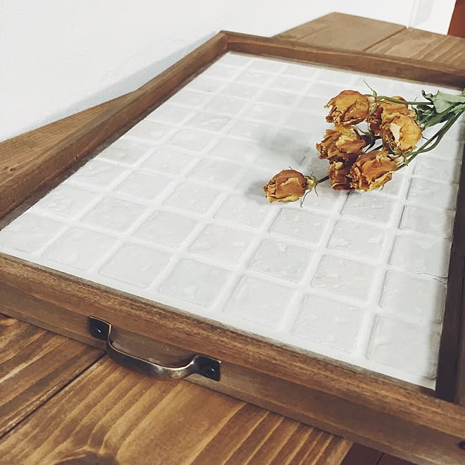 タイルトレイ/ハンドメイド/木工のインテリア実例 - 2015-10-27 08:41:42