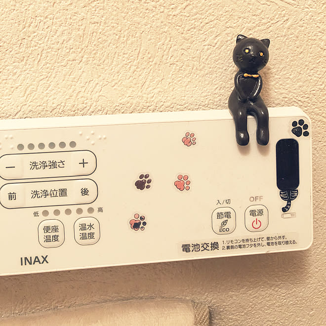 カメラマークが出ていたので 猫が好き 100均雑貨 トイレのスイッチプレート バス トイレのインテリア実例 19 06 30 22 13 15 Roomclip ルームクリップ