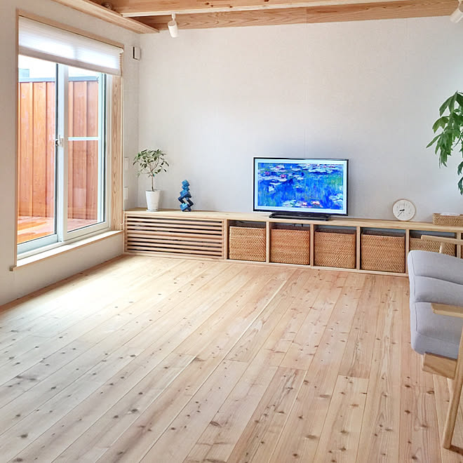 絵画 注文住宅 北欧インテリア 2階リビング 木の家 などのインテリア実例 19 07 16 21 11 39 Roomclip ルームクリップ