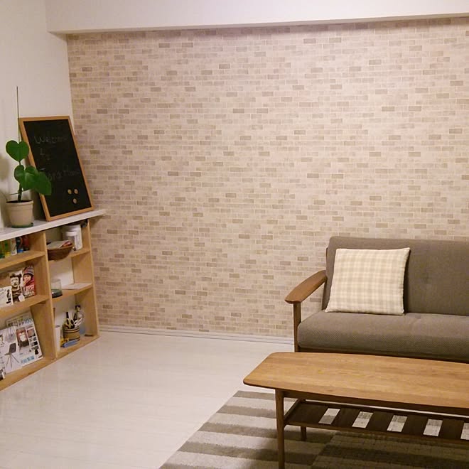 リビング メンズ部屋 壁紙 Diy 壁紙屋本舗のインテリア実例 16 05 10 01 06 02 Roomclip ルームクリップ