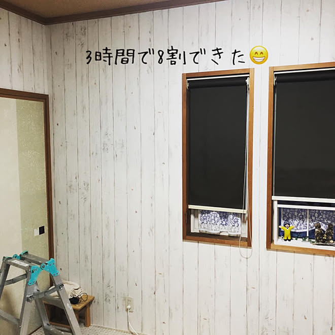 シンプル ホワイトインテリア 壁紙屋本舗 板壁風壁紙 壁 天井のインテリア実例 21 01 29 19 46 35 Roomclip ルームクリップ