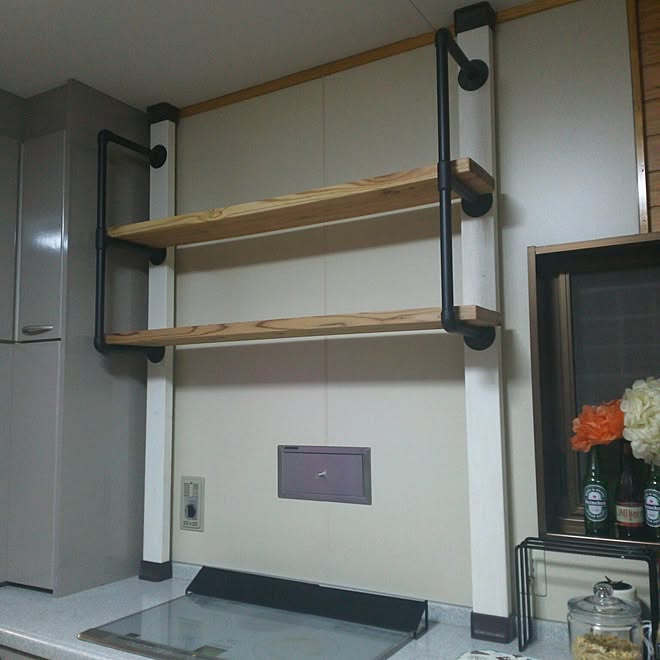 棚 Diy キッチン棚diy 鉄パイプ棚 Ih前の壁をdiyする前の記録用 などのインテリア実例 17 06 30 31 32 Roomclip ルームクリップ 棚 Diy キッチン棚diy 鉄パイプ棚 Ih前の壁をdiyする前の記録用 などのインテリア実例 17 06 30 31 32 Roomclip ルームクリップ