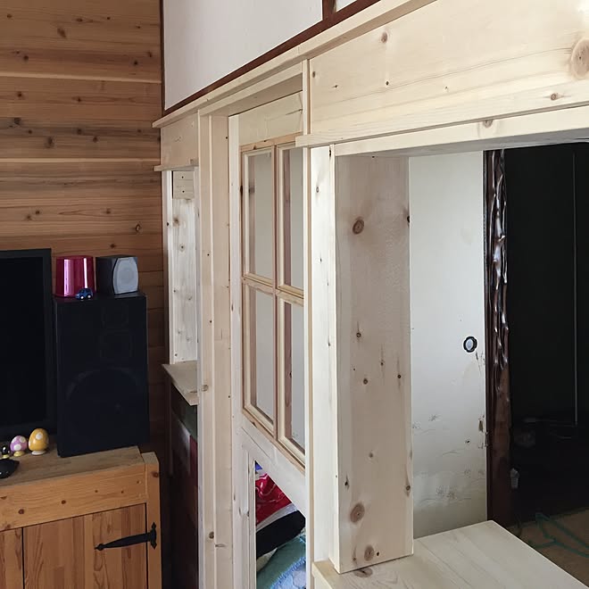 壁 天井 間仕切りdiy ドアdiy 間仕切りカウンターｄｉy 間仕切り建具diy などのインテリア実例 17 05 02 10 39 33 Roomclip ルームクリップ