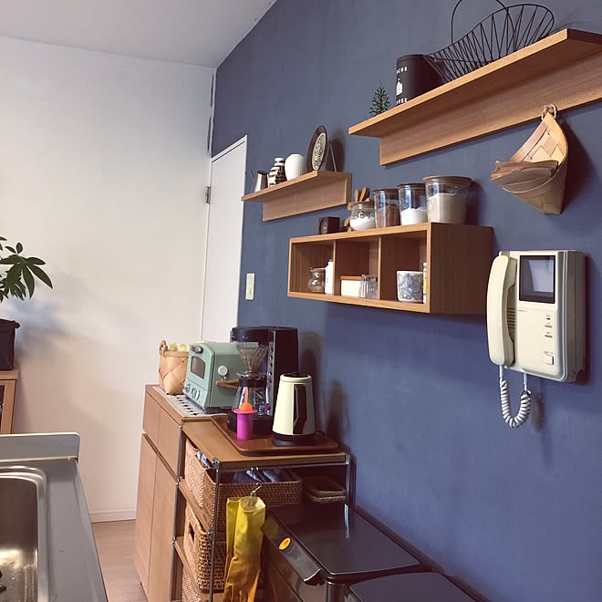 キッチン 北欧 北欧インテリア 壁紙屋本舗 無印良品 などのインテリア実例 17 02 02 12 48 26 Roomclip ルームクリップ