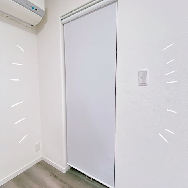目隠し Diy ニチベイ ロールスクリーン ウォークインクローゼット などのインテリア実例 21 09 24 09 28 Roomclip ルームクリップ