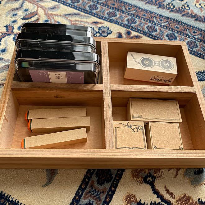 シンデレラフィット スタンプ台 スタンプ収納 スタンプ 文房具収納 などのインテリア実例 21 01 28 07 27 Roomclip ルームクリップ