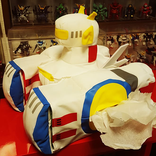 リビング ガンダム ホワイトベース アニメグッズ ティッシュケース などのインテリア実例 17 05 28 02 56 Roomclip ルームクリップ