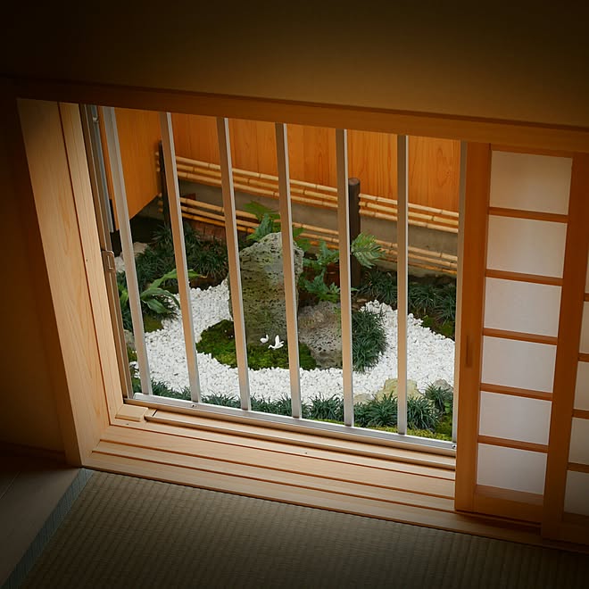 部屋全体/和室からの眺め/坪庭/地窓のインテリア実例 20170121 005359 ｜ RoomClip（ルームクリップ）