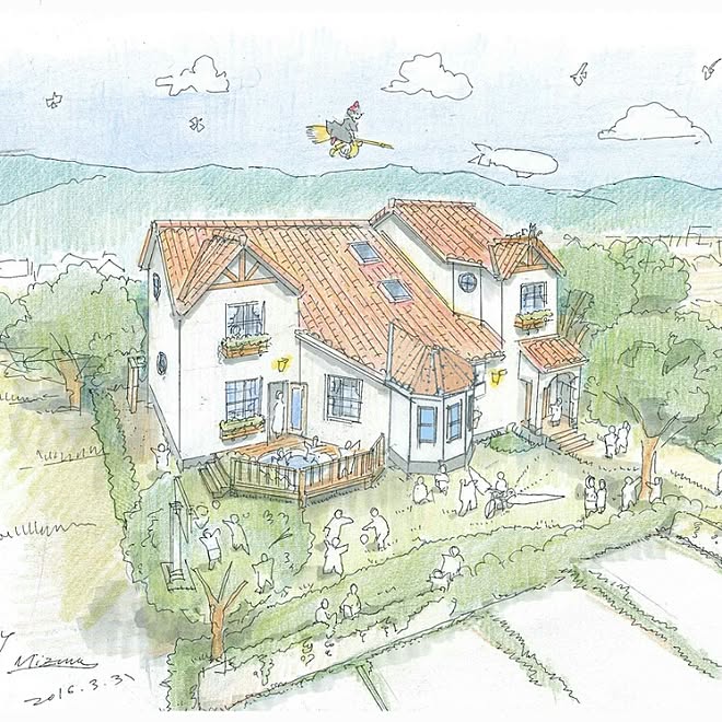 魔女の宅急便 設計図 部屋全体のインテリア実例 16 10 29 23 23 33 Roomclip ルームクリップ