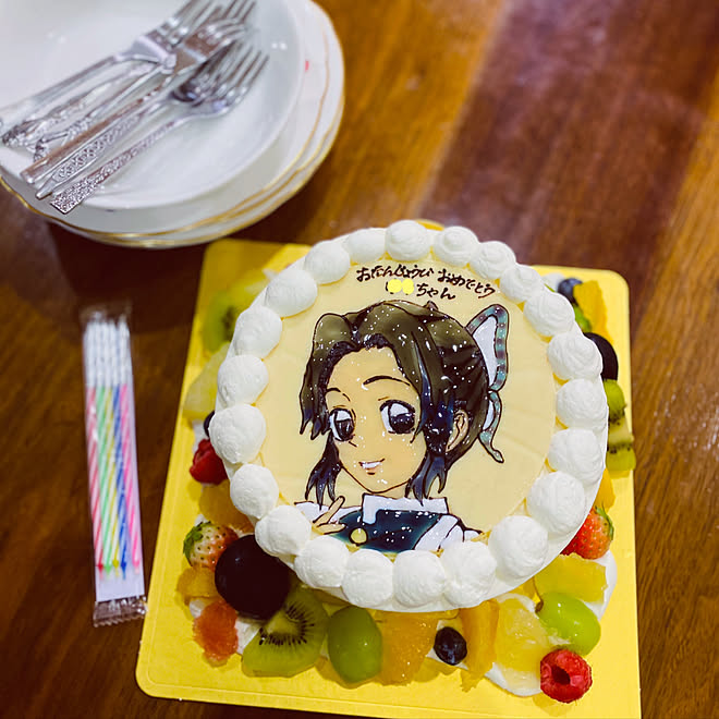 キャラケーキ 子育て中 お誕生日ケーキ お誕生日会 次女5歳 などのインテリア実例 10 12 13 00 33 Roomclip ルームクリップ