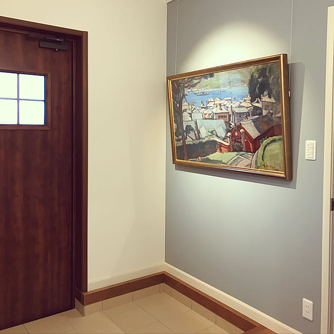 スポットライト ピクチャーレール 長崎 風景画 絵画のある生活 などのインテリア実例 19 03 02 00 38 55 Roomclip ルームクリップ