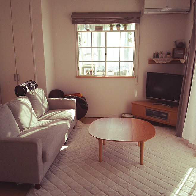 リビング 出窓 ナチュラル Diy カフェ風インテリアを目指して などのインテリア実例 17 11 03 09 07 Roomclip ルームクリップ