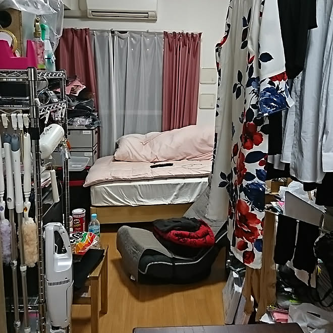 部屋全体 一人暮らし 汚部屋 6畳 1dk などのインテリア実例 18 06 11 19 19 27 Roomclip ルームクリップ