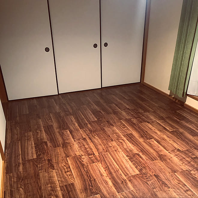 東リ クッションフロア 和室を洋室に クッションフロアdiy クッションフロア Diy などのインテリア実例 08 15 07 45 03 Roomclip ルームクリップ