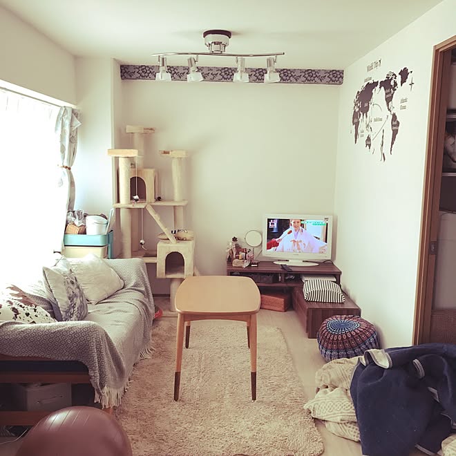 部屋全体 築41年中古マンション 一人暮らしのインテリア実例 17 03 09 59 26 Roomclip ルームクリップ