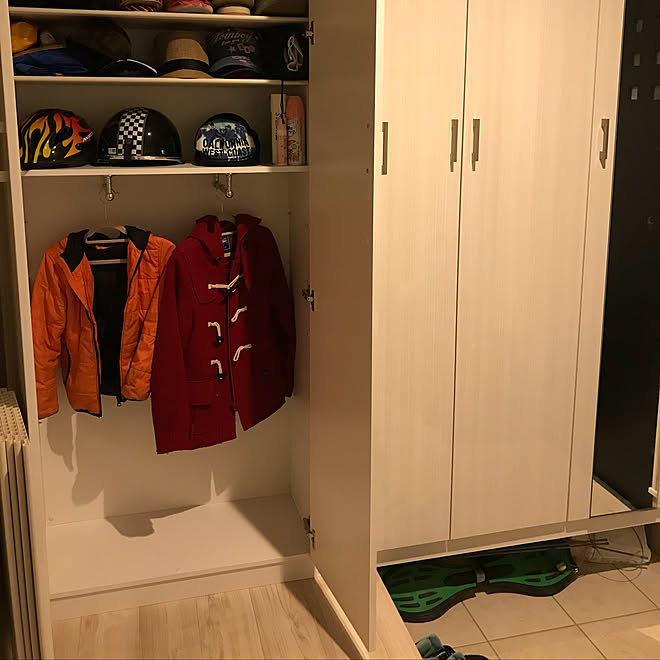 Aica下駄箱 コート掛けdiy 玄関 入り口のインテリア実例 17 11 26 22 37 37 Roomclip ルームクリップ