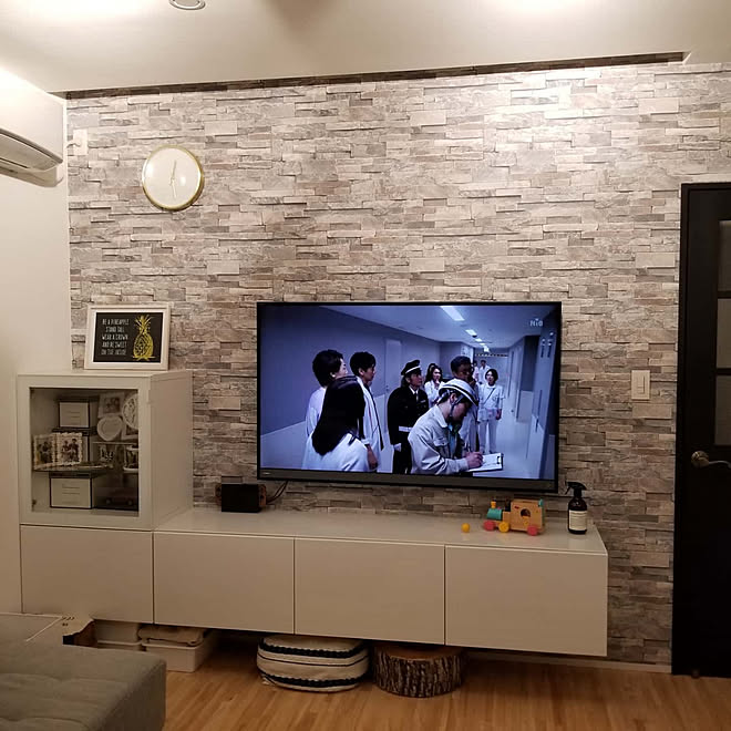 リビング Ikea ベストー Besta テレビボードdiyのインテリア実例 02 25 23 03 26 Roomclip ルームクリップ