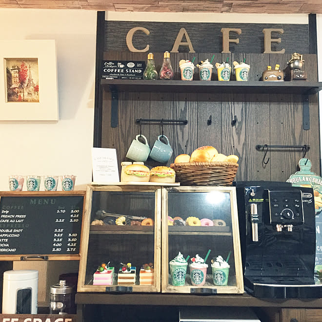 賃貸でも諦めない！/フォロー&amp;いいね ありがとうございます♡/カフェ風/雑貨/男前もナチュラルも好き&hellip;などのインテリア実例 2017