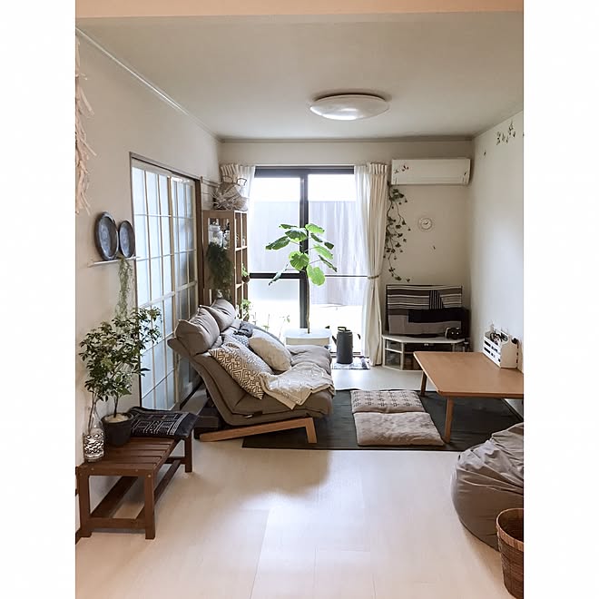 模様替え 賃貸 こたつ リクライニングソファ 無印良品 などのインテリア実例 17 04 22 15 04 25 Roomclip ルームクリップ