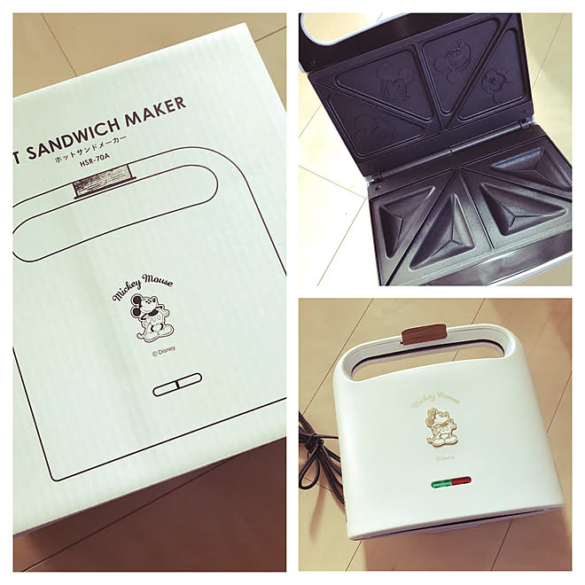 キッチン ディズニー好き ディズニー ホットサンドメーカー 新入り などのインテリア実例 18 01 21 09 39 21 Roomclip ルームクリップ