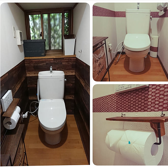 バス トイレ Diy 腰壁風壁紙 セリア 100均 などのインテリア実例 09 09 14 34 01 Roomclip ルームクリップ バス トイレ Diy 腰壁風壁紙 セリア 100均 などのインテリア実例 09 09 14 34 01 Roomclip ルームクリップ