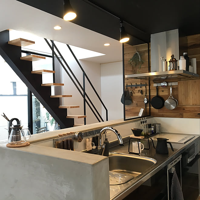 キッチン/コーヒータイム/ワンコと暮らす家/吹き抜けのある家/中庭のある家...などのインテリア実例 - 2018-02-14 08:49:59