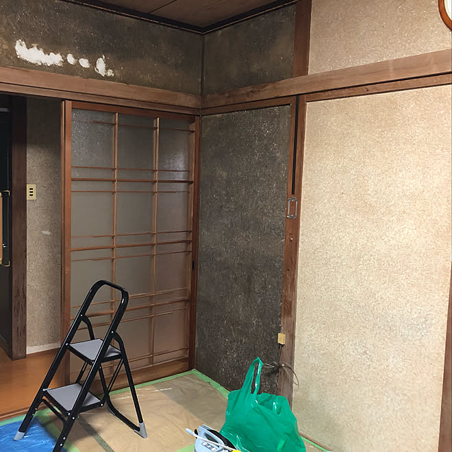 壁 天井 セルフリノベーション 繊維壁 アクドメール 漆喰壁 などのインテリア実例 19 02 07 09 35 37 Roomclip ルームクリップ