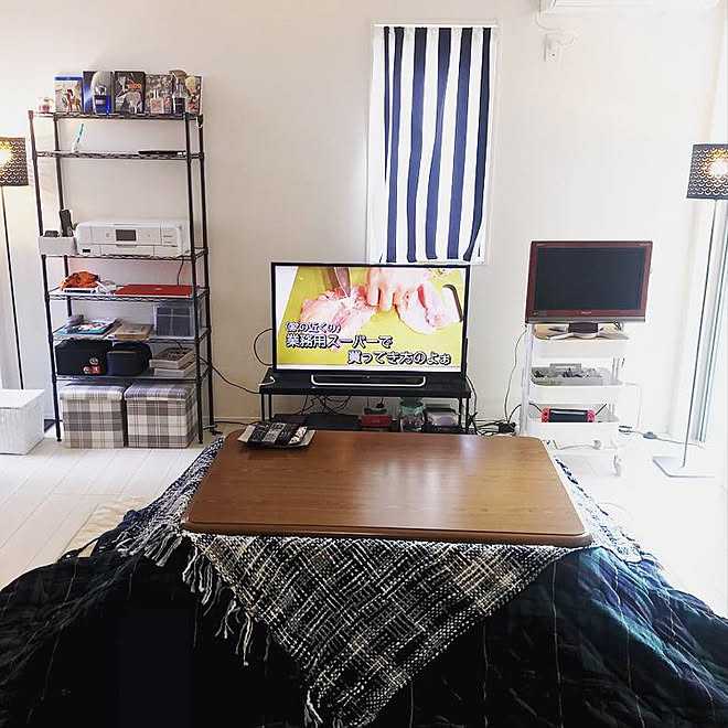 リビング こたつ 畳 ダイニングテーブル チェア 新築一戸建て などのインテリア実例 18 10 27 19 55 56 Roomclip ルームクリップ