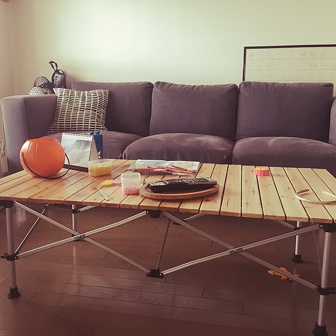 アウトドア ミニマリストには程遠い リビング Coleman 賃貸マンション などのインテリア実例 17 04 13 01 27 19 Roomclip ルームクリップ