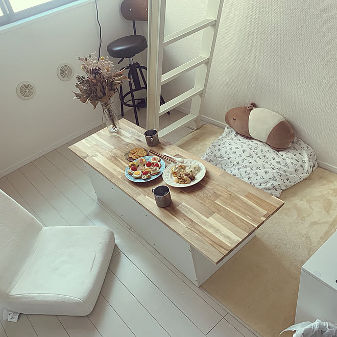 Diy 狭い部屋 4畳半 一人暮らし リビングのインテリア実例 19 09 15 23 38 53 Roomclip ルームクリップ