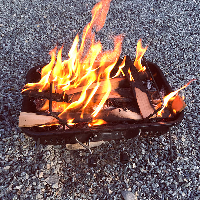 焚き火 バーベキューコンロ 焼き芋 いつもイイね ありがとうございます Room Clipとの出会いに感謝 などのインテリア実例 11 02 02 15 10 Roomclip ルームクリップ