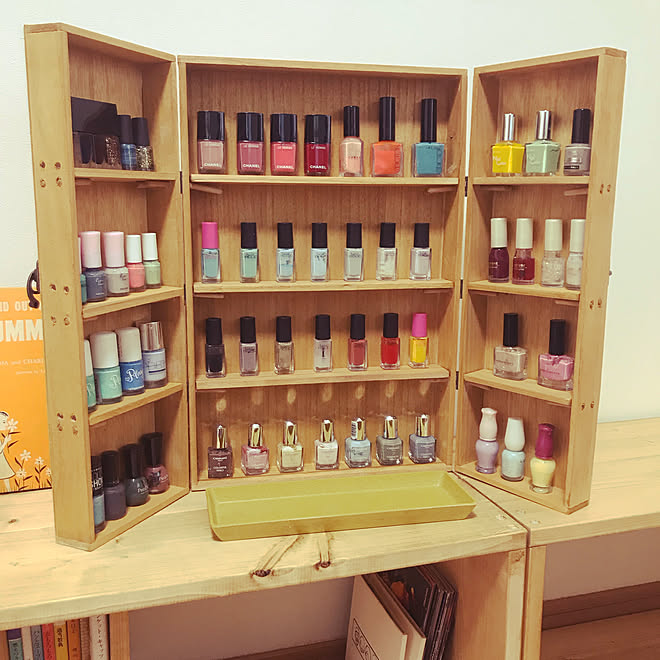 ネイル収納 一人暮らし Diy 100均 セリア などのインテリア実例 19 12 08 14 10 04 Roomclip ルームクリップ