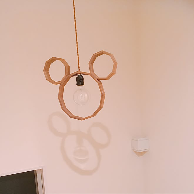 Disney×unico】ミッキー型ペンダントライト