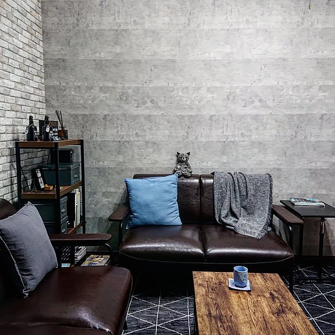 リビング 整理 インダストリアル 男前インテリア 男前 などのインテリア実例 09 02 08 41 19 Roomclip ルームクリップ