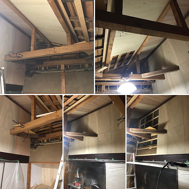 部屋全体 空き家リノベーション 空き家工房 天井撤去 手作りカフェ などのインテリア実例 19 03 07 22 15 13 Roomclip ルームクリップ