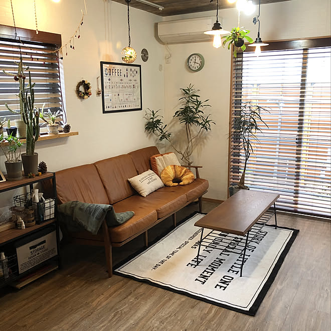 リビング/コーヒーテーブル/レザーソファ/ACME FURNITURE/アクメファニチャー&hellip;などのインテリア実例 20190211