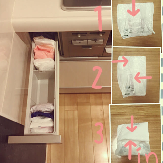 棚/インテリアじゃなくてごめんなさい/レジ袋収納/しただけ/シンプルライフ...などのインテリア実例 - 2018-01-18 20:16:26