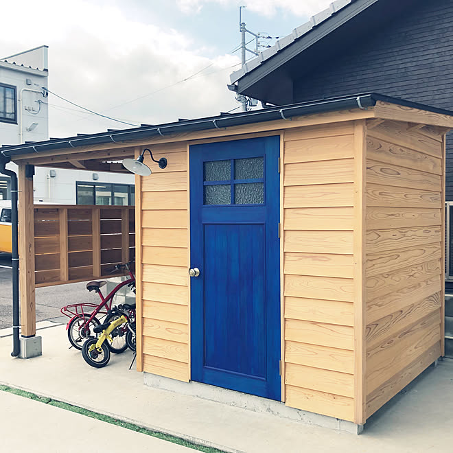 物置 男前 オールドアメリカン カリフォルニアスタイル 自転車小屋 などのインテリア実例 21 01 25 22 12 22 Roomclip ルームクリップ