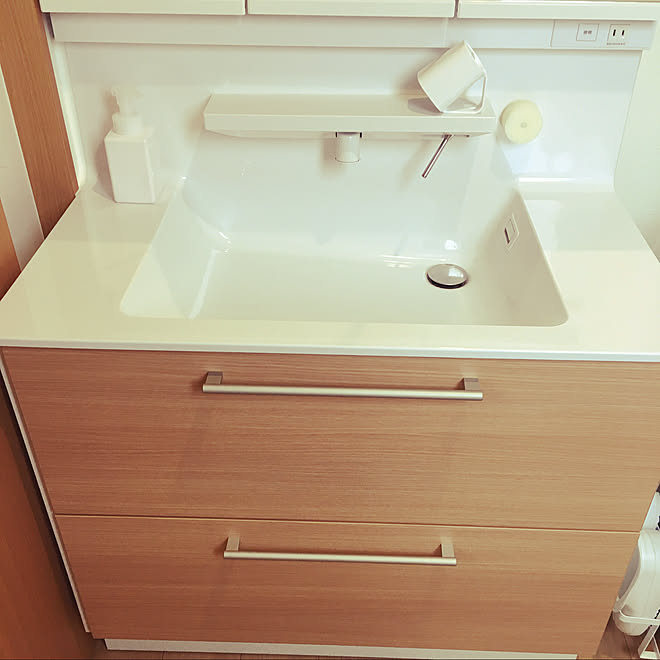 スポンジ 無印良品 カインズ Toto 洗面台 洗面台 などのインテリア実例 03 08 15 02 44 Roomclip ルームクリップ