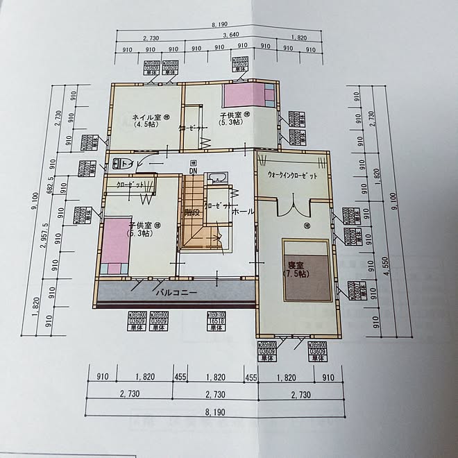 ネイル部屋 間取り2f マイホーム計画中 部屋全体のインテリア実例 16 05 11 23 40 Roomclip ルームクリップ