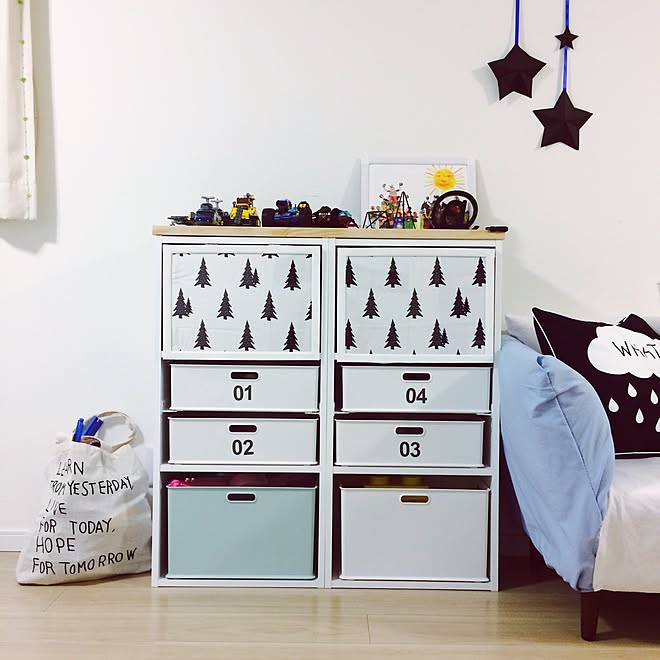 3coios 子供部屋 まだまだ途中 子供部屋 男の子 Lego収納 カラーボックス リメイク などのインテリア実例 17 02 18 22 36 09 Roomclip ルームクリップ