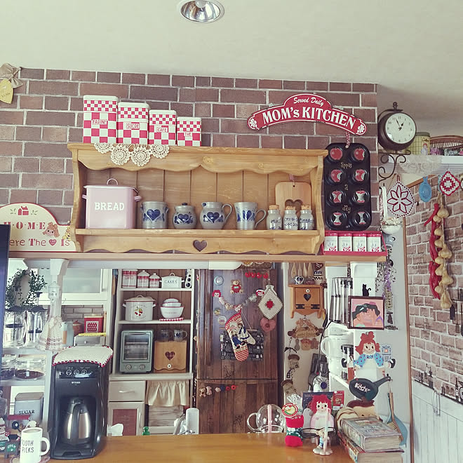 棚 カントリー シェルフ カントリー雑貨 アメリカンカントリー などのインテリア実例 19 12 08 12 58 55 Roomclip ルームクリップ