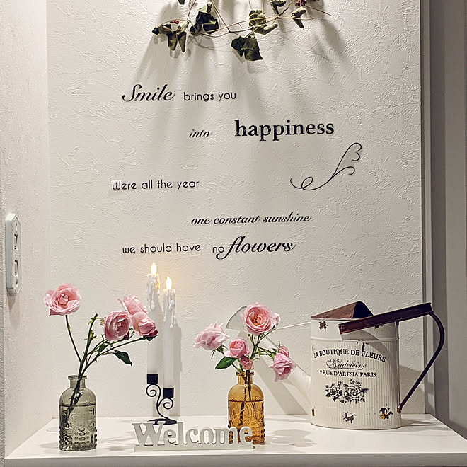 玄関 入り口 バラ祭り いつも見てくださってありがとう マンション暮らし ばらの花 などのインテリア実例 06 02 07 29 13 Roomclip ルームクリップ