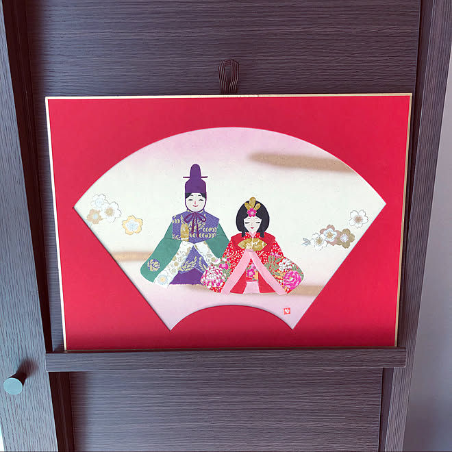 切り絵 和紙 ひな祭り 本棚 棚のインテリア実例 21 02 14 12 38 49 Roomclip ルームクリップ