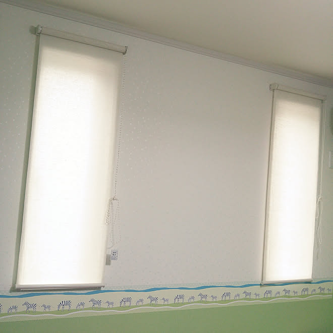 部屋全体 ニトリ 子供部屋 男の子 ロールスクリーンのインテリア実例 18 05 13 11 34 07 Roomclip ルームクリップ