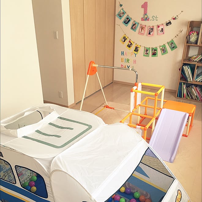 部屋全体/キッズルーム♡/ベビールーム/クッションマット/写真飾り...などのインテリア実例 - 2016-03-07 13:25:58