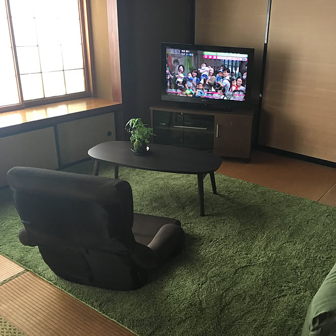 折りたたみテーブル/和室/畳の部屋/観葉植物/ニトリ&hellip;などのインテリア実例 20210117 081624