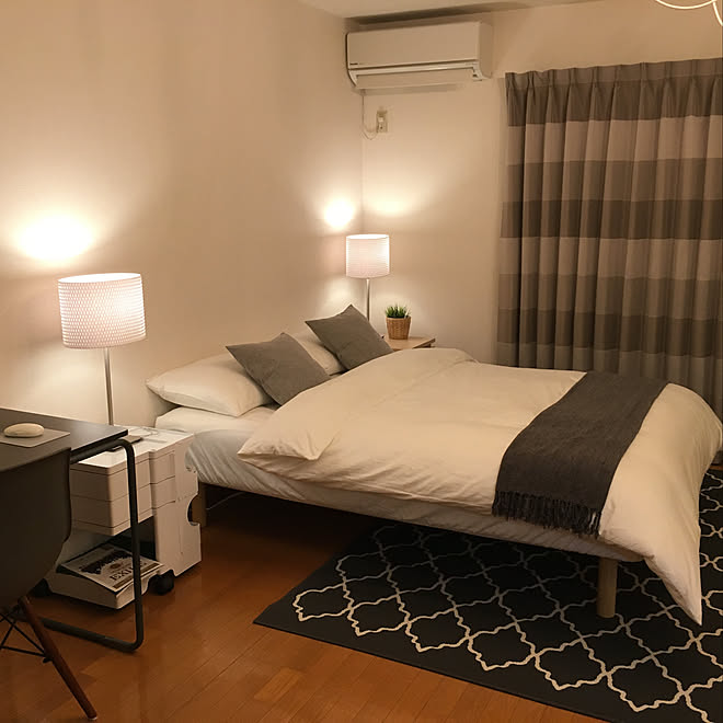 無印良品 間接照明 海外インテリア ホテルライク 脚付きマットレス などのインテリア実例 19 03 17 22 38 Roomclip ルームクリップ