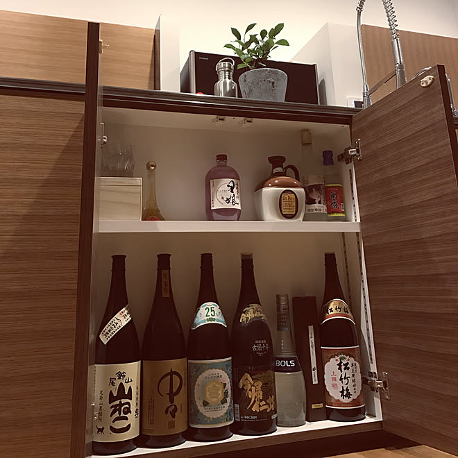 キッチン/お酒を飾る/居酒屋風/カフェ風/男前&hellip;などのインテリア実例 20171224 235954 ｜ RoomClip