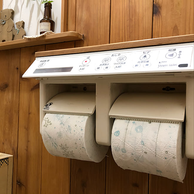 手作りトイレ 丸富製紙 Hanataba ピュアブラウン ボタニカルシャワー などのインテリア実例 07 16 17 05 16 Roomclip ルームクリップ